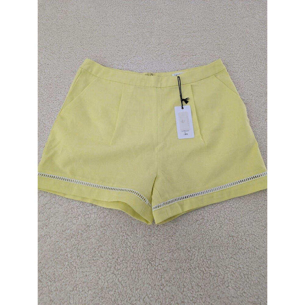 NWT LOVERICHE Large Shorts High Waisted Zip Back Line MSRP $69.00 New Old Stock
